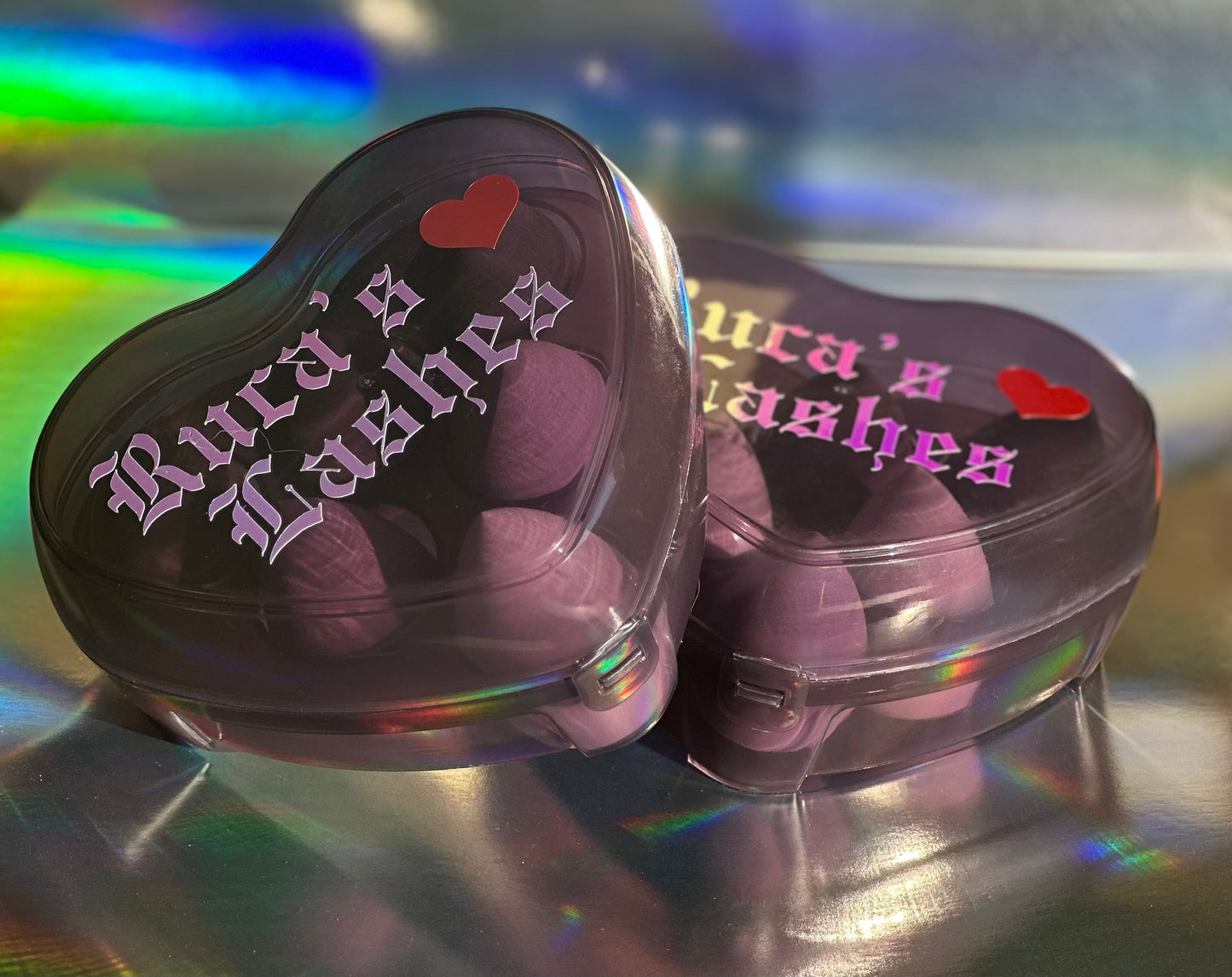 Ruca's Lashes Makeup Sponge Heart Shaped Case