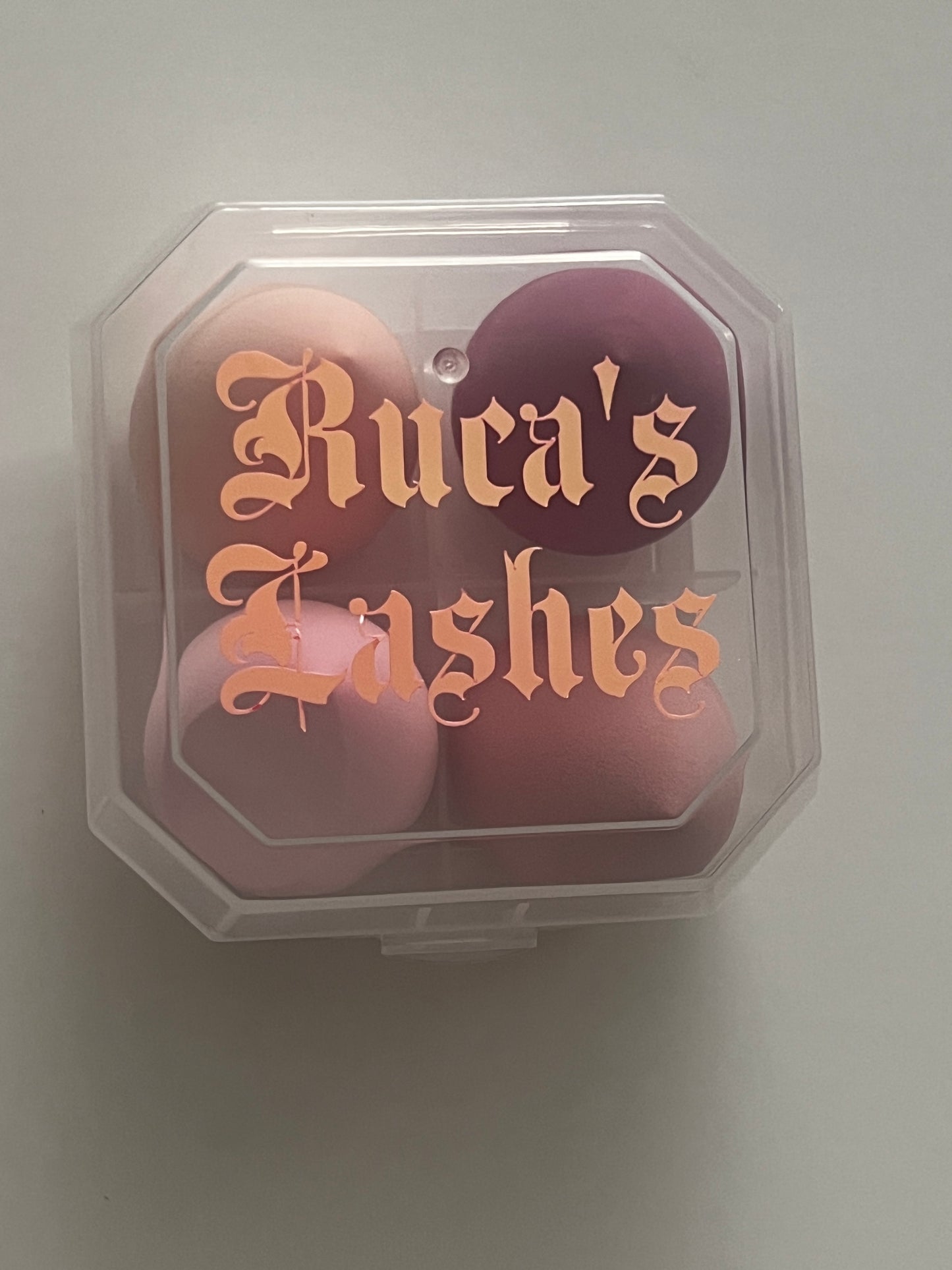 Ruca's Lashes 4 Pcs Makeup Sponge Set With Storage Box